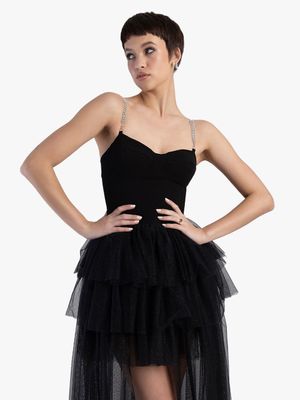 Sissy Boy Corsetted Dress with Tulle Skirt