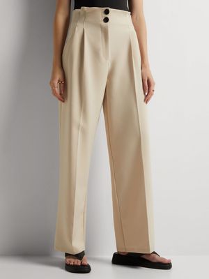 Y&G Paperbag Waist Relaxed Fit Pants