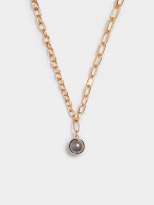 Stone Ball Pendant Necklace
