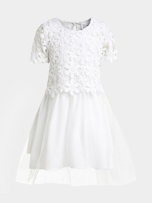 Younger Girls Lace Party Dress