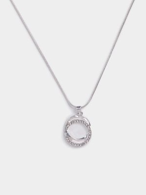 Double Circle Crystal Pendant
