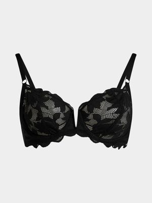 Lace Soft Cup Bra with V Front