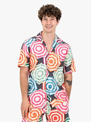 Men's Rosey & Vittori Umbrella Print Set Shirt