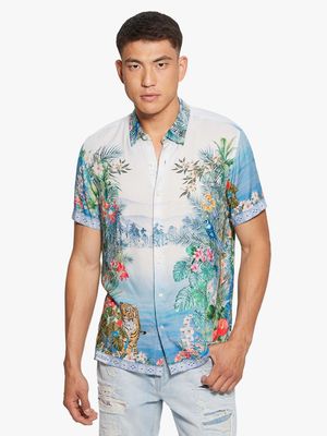Men's Guess Multicolour Eco Rayon Paradise Shirt