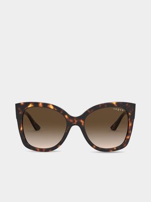 Women's Vogue Eyewear Brown Tortoise Sunglasses