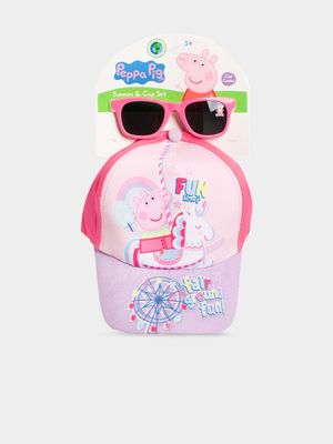 Peppa Pigg Pink Peak Cap & Sunnies