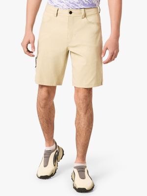 Men's Oakley Beige Golf Hybrid Shorts