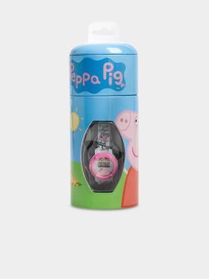 Peppa Pig  Pink Watch Tin Set
