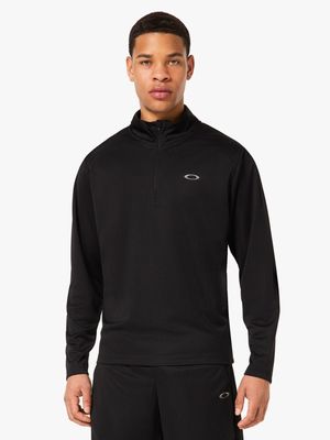 Men's Oakley Black  Foundational 1/4 Zip Sweater