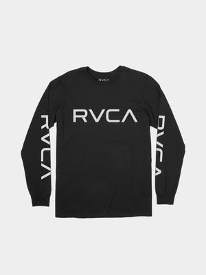 Boy's RVCA Black Long Sleeve T-Shirt