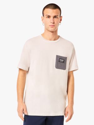 Men's Oakley Grey Classic B1B Pocket Lifestyle T-Shirt