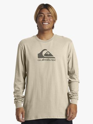Men's Quiksilver  Taup Corp Logo Long Sleeve T-Shirt