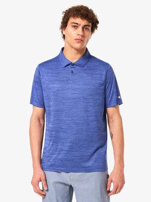 Men's Oakley Blue Aero Hydrolix Golf Polo T-Shirt