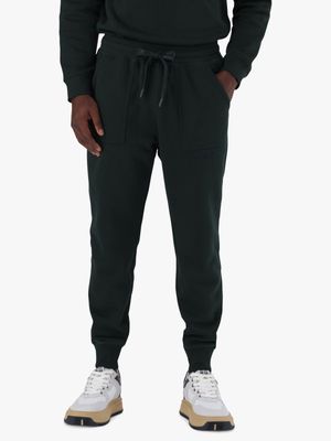 Men's Steve Madden Dark Green Greg Fleece Joggers