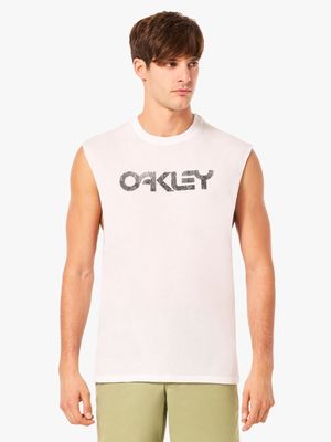 Men's Oakley White B1B Sun Surf Tank Top