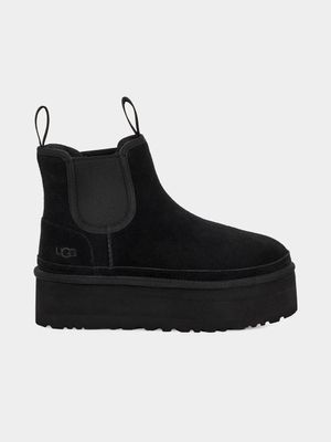 Women's UGG Black Neumel Platform Chelsea Boots