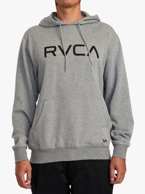 Men's Big RVCA Grey Pullover Hoodie