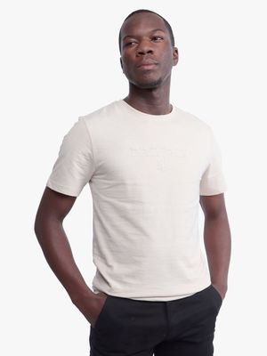 Men's Pringle Stone/Grey Ace Crewneck T-shirt