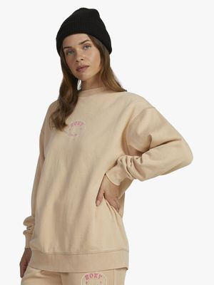 Women's Roxy Brown Here Now Crew Sweater