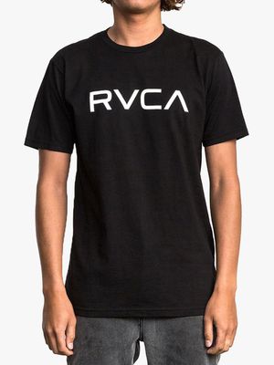 Men's Big RVCA Black Short Sleeve T-Shirt