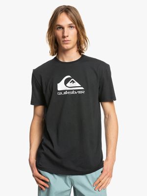 Men's Quiksilver Black Corp Logo Short Sleeve T-Shirt