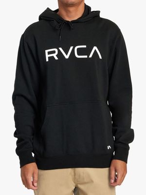 Men's Big RVCA Black Pullover Hoodie