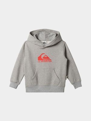Boy's Quiksilver Grey Big Logo Hooded Sweater