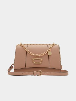 Women's ALDO Light Brown Crossbody Handbag