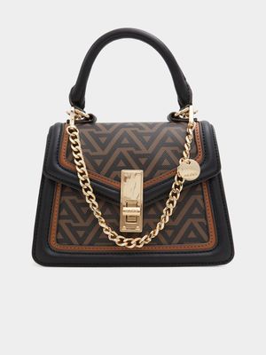 Women's ALDO Brown Multi Top Handle Bag