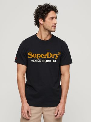 Men's Superdry Black Venue T-Shirt