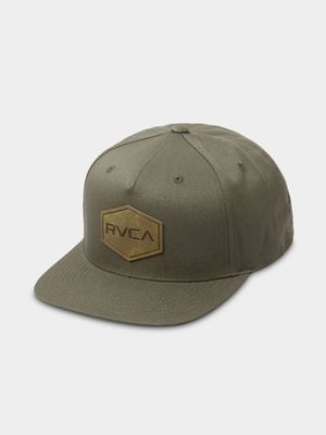 Boy's RVCA Green Commonwealth DLX Snapback Cap