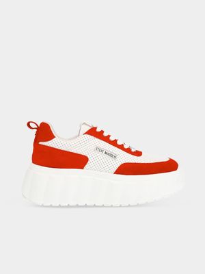 Women's Steve Madden Red Capout Sneakers