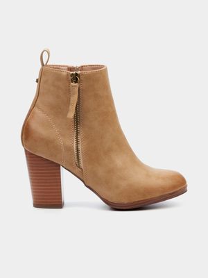 Women's Miss Black Tan Ahlam 9 Ankle Boots