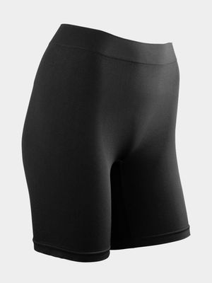 Women's Black Seamless Shorts