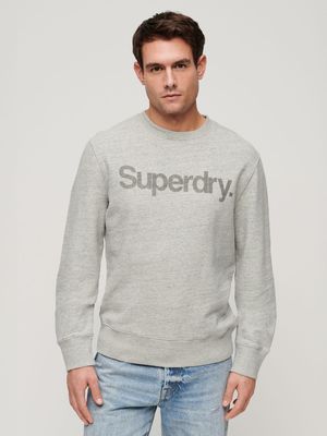 Men's Superdry Grey City Loose Crew Sweatshirt