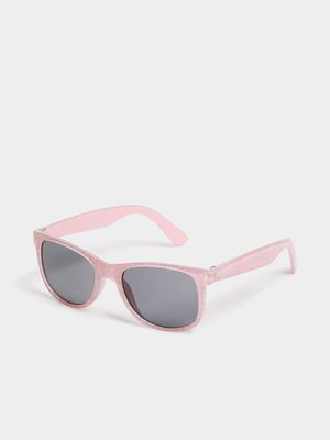 Girl's Pink Glitter Sunglasses