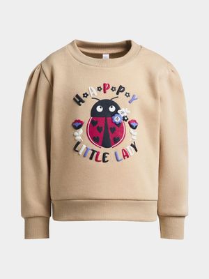 Younger Girl's Stone Graphic Print Sweat Top