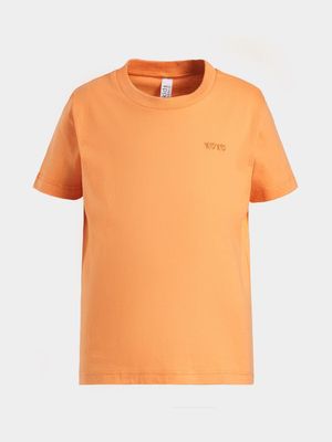 Older Girl's Orange Basic T-Shirt
