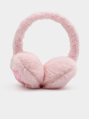 Girl's Pink Fluffy Ear Muffs