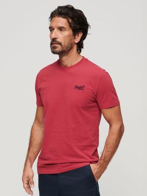 Men's Superdry Red Organic Cotton T-Shirt