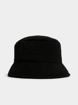 Women's Black Borg Bucket Hat