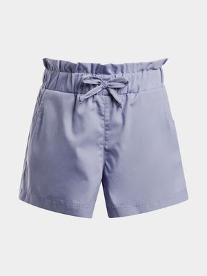 Older Girl's Lilac Paperbag Shorts