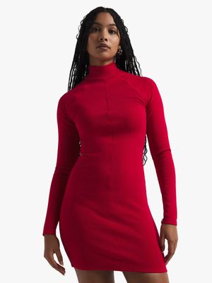 Redbat Classics Women's Red Bodycon Dress