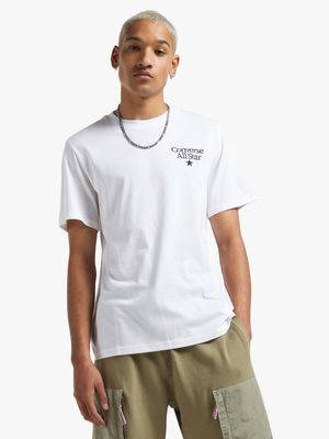 Converse Men's All Star Graphic White T-shirt