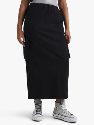 Redbat Women's Black Maxi Skirt