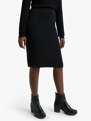 Women's Black Pencil Skirt