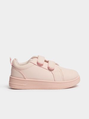 Jet Toddler Girls Pink Velcro Court Sneaker