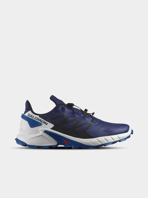 Mens Salomon Supercross 4 Blue/Black Trail Running Shoes
