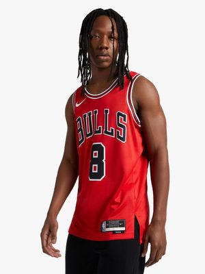 Nike Men's Zach LaVine Chicago Bulls Red Vest