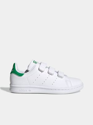 adidas Originals Kid's Stan Smith CF White/Green Sneaker